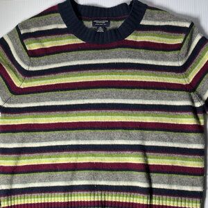 American Eagle Outfitters Multicolor Striped Crewneck Sweater